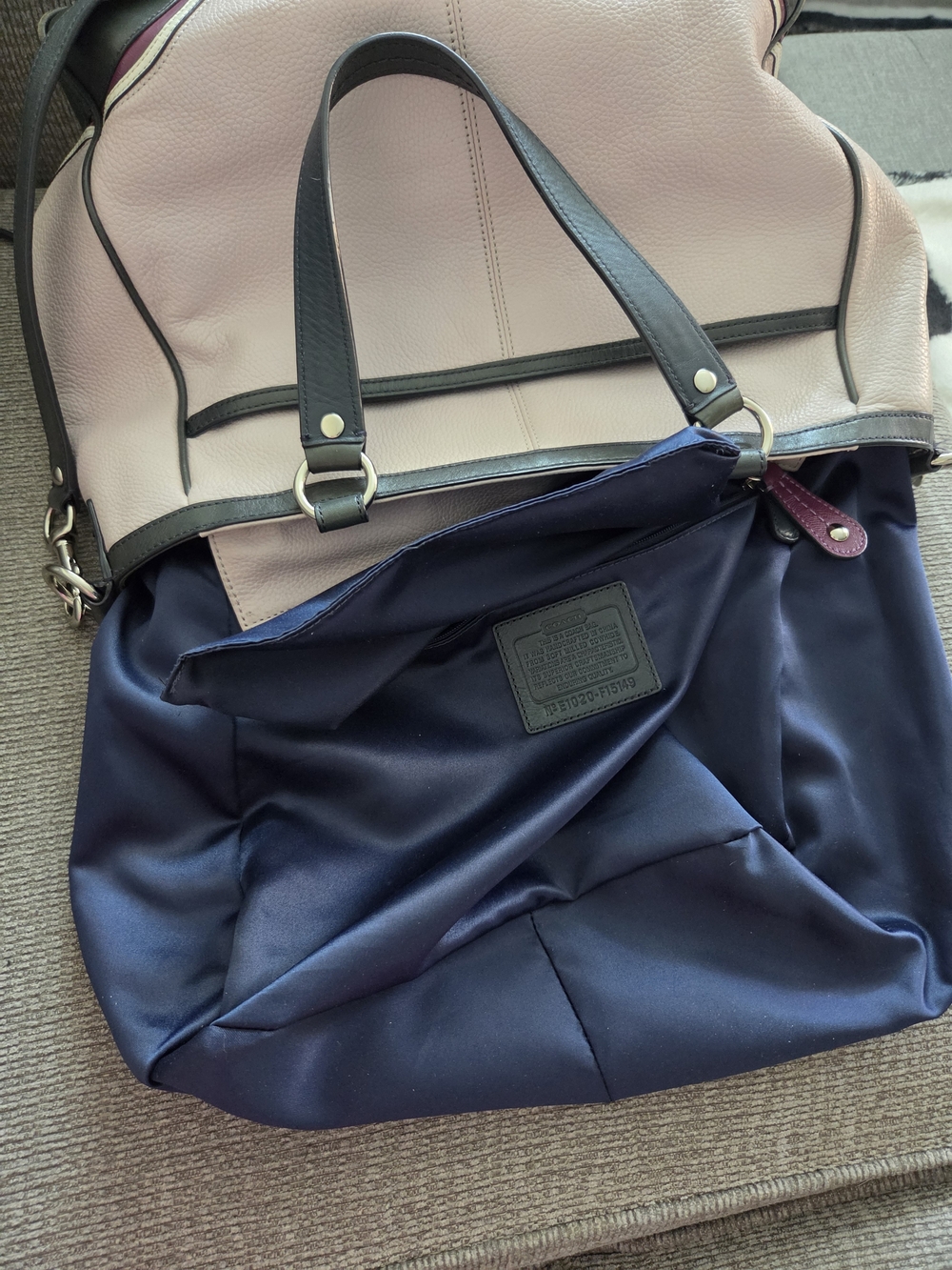 Coach Laura Spectator Pebbled Leather Shoulder Bag (Style #F15145) - Picture 9 of 10